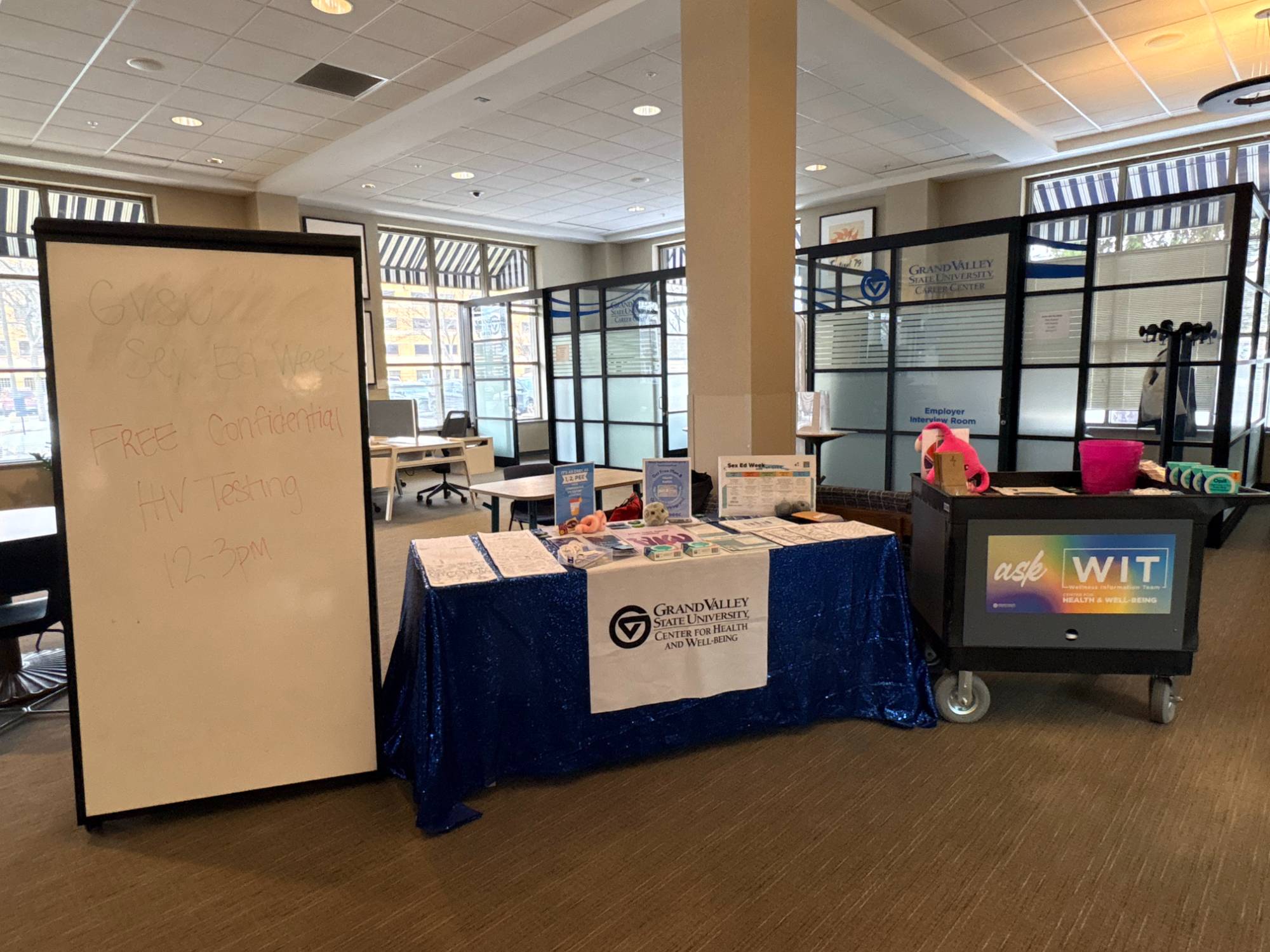 HIV testing at Pew Campus